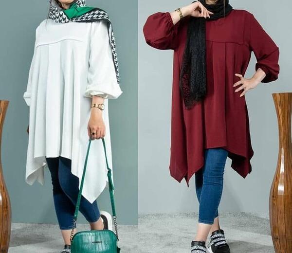 عکس مدل مانتو ابروبادی جلو بسته زنانه