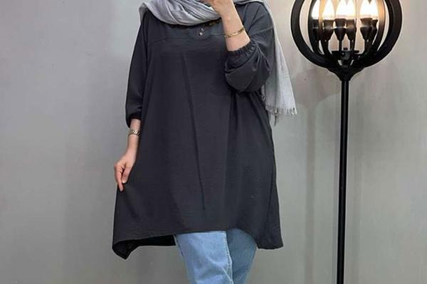عکس مدل مانتو ابروبادی مشکی جدید