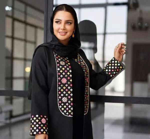 عکس مدل مانتو ابروبادی مشکی جدید