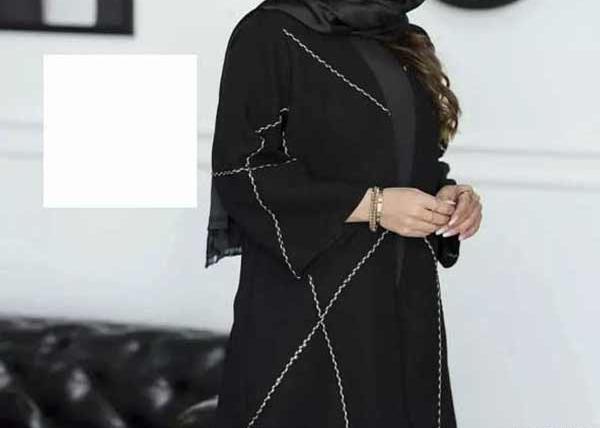 عکس مدل مانتو ابروبادی مشکی جدید