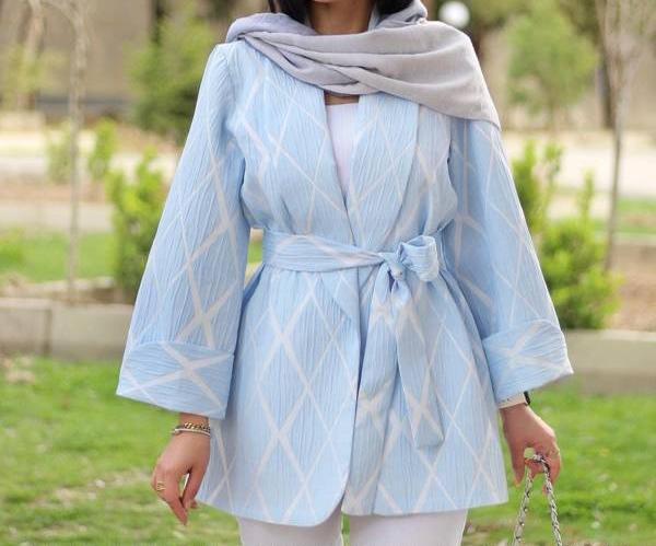 عکس مدل مانتو ابروبادی ابی کاربنی