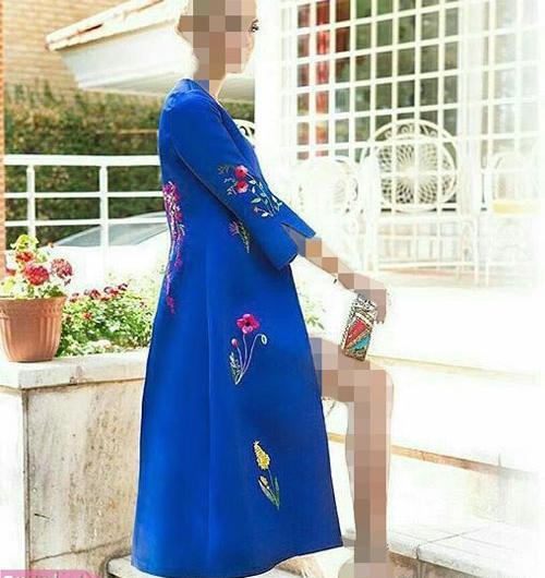 عکس مدل مانتو ابروبادی ابی کاربنی