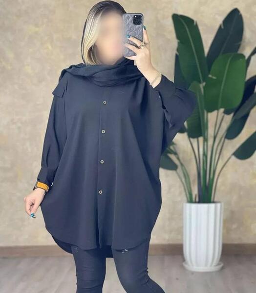 عکس مدل مانتو ابروبادی سبز آبی