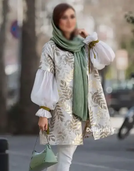 عکس مدل آستین مانتو ابروبادی