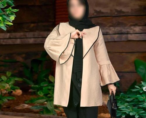عکس مدل مانتو ابروبادی استین کلوش