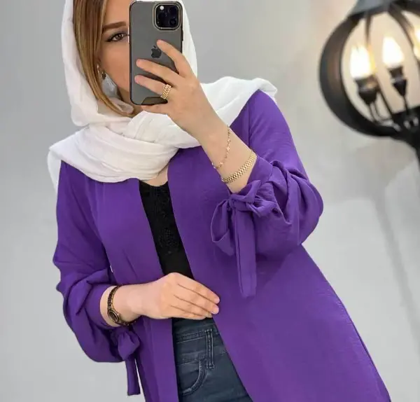 عکس مدل مانتو ابروبادی استین مچی