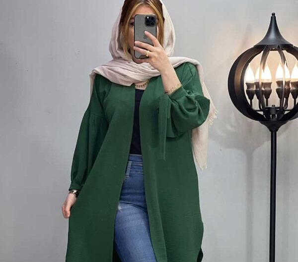 عکس مدل آستین مانتو ابروبادی طرح دار