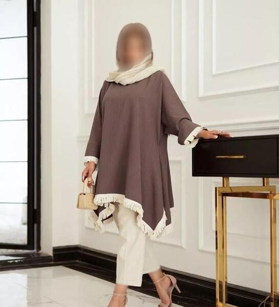 عکس مدل مانتو ابروبادی افراد چاق