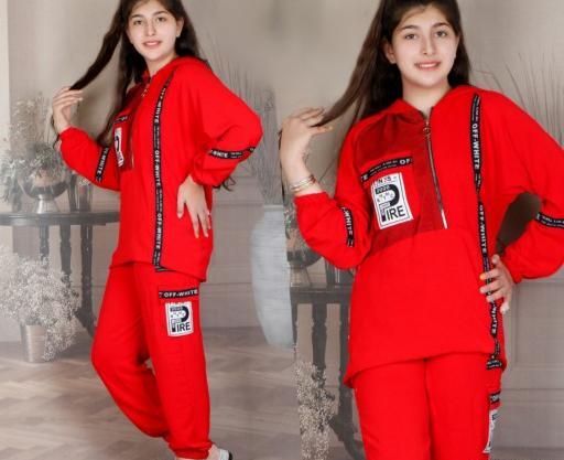 عکس مدل مانتو شلوار ست ابروبادی بچه گانه