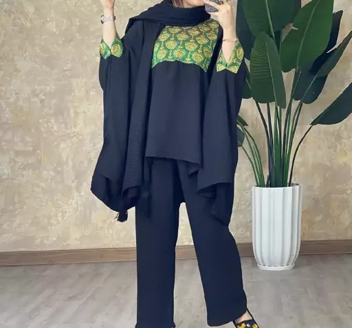 عکس مدل مانتو شلوار ست ابروبادی بچه گانه