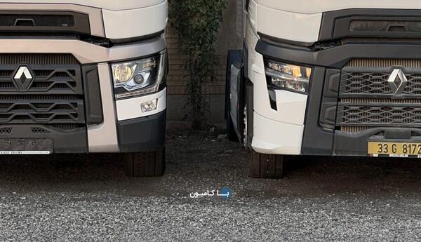 عکس ماشین سنگین رنو قرمز