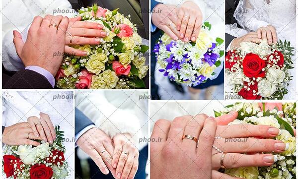 دانلود عکس دست عروس و داماد