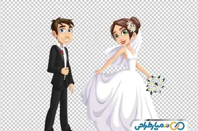 عکس داماد و عروس میمون