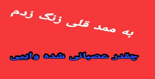 عکس ممد قلی زنگ میزنی بهش