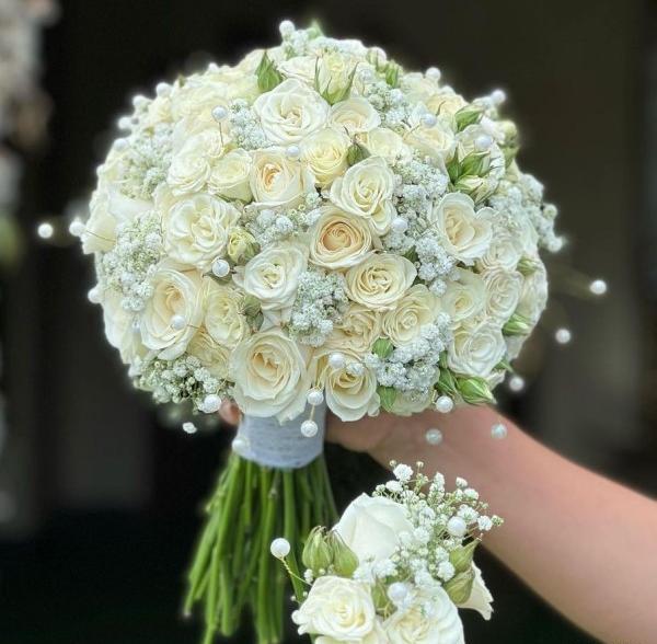 عکس دسته گل داماد