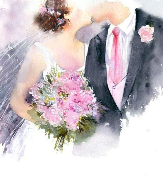 عکس های عروس و داماد کارتونی