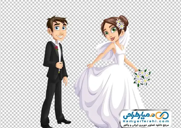 طراحی عکس عروس داماد