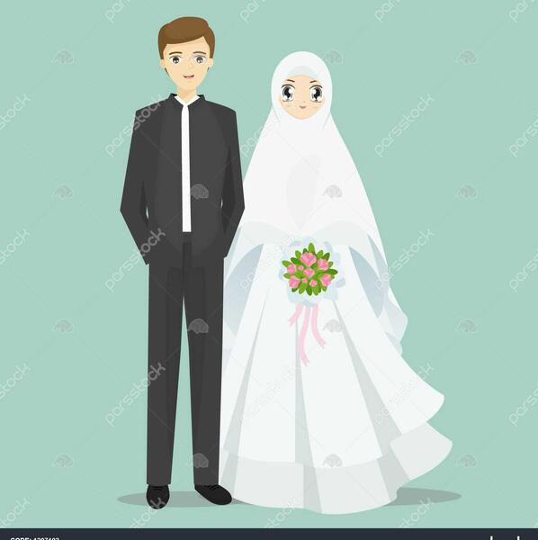 عکس چهره عروس داماد