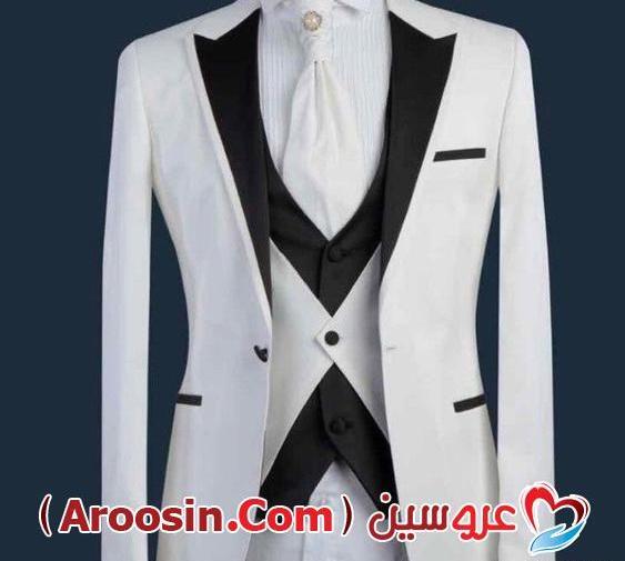 عکس داماد با کت شلوار سفید