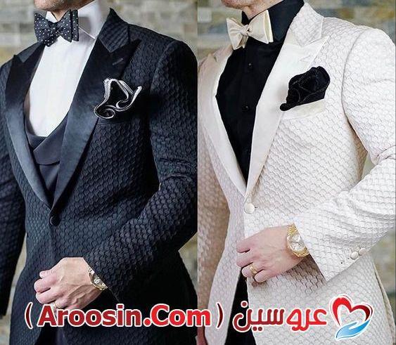 عکس داماد با کت شلوار سفید