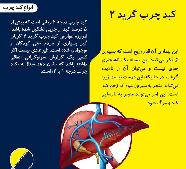 عکس کبد چرب گرید 2