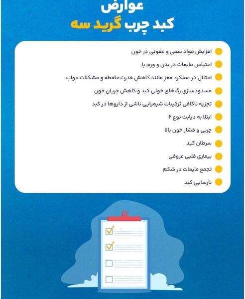 عکس کبد چرب گرید 3