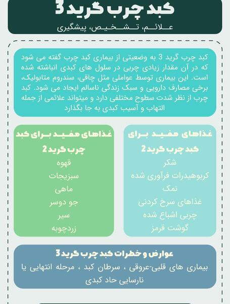 عکس کبد چرب گرید 3