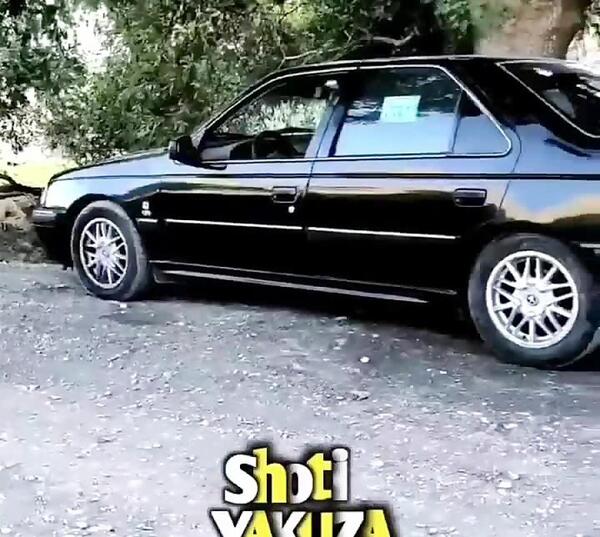 عکس پژو پارس مشکی با رینگ خرچنگی