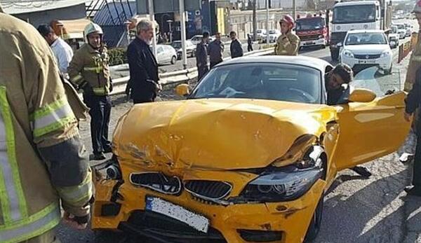 عکس ماشین تصادفی پژو پارس