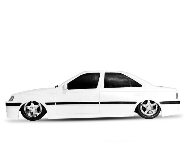 عکس پژو سفید شوتی
