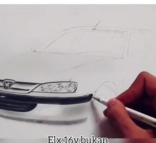 عکس پژو شوتی برای نقاشی