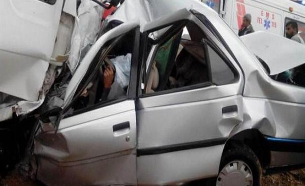 عکس پژو ۴۰۵ تصادف