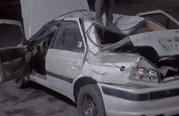 عکس ماشین پژو پارس داغون