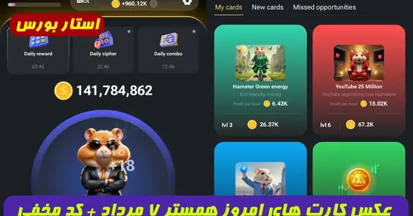 عکس کارت های همستر بیست و هفتم