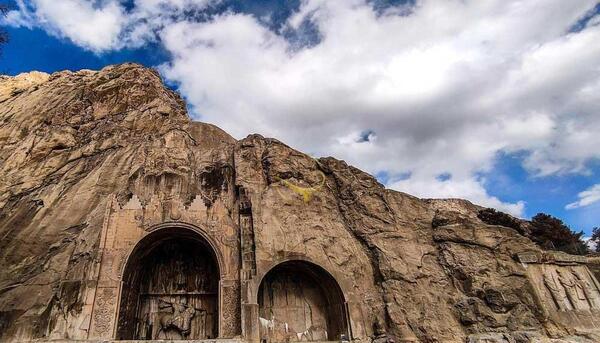 عکس بیستون و طاق بستان