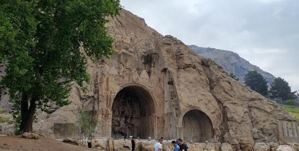 عکس بیستون و طاق بستان