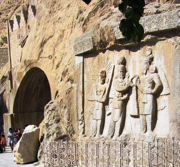 عکس بیستون و طاق بستان