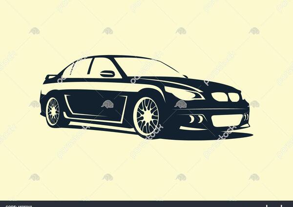 عکس نقاشی ماشین بی ام و