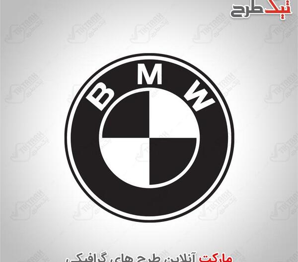 عکس نقاشی آرم بی ام و
