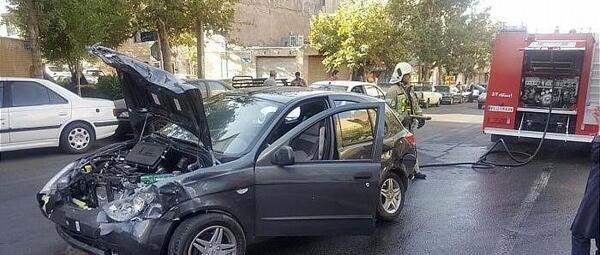 عکس تصادف بی ام و