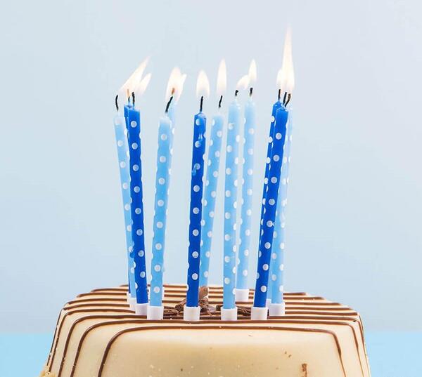 عکس کیک تولد با یک شمع
