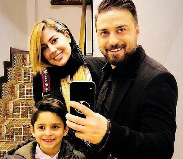 عکس بابک جهانبخش با همسر و فرزندش