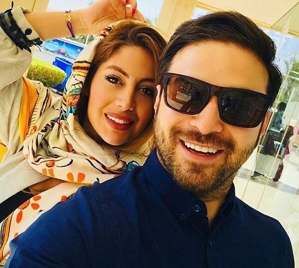 عکس بابک جهانبخش با همسر و فرزندش
