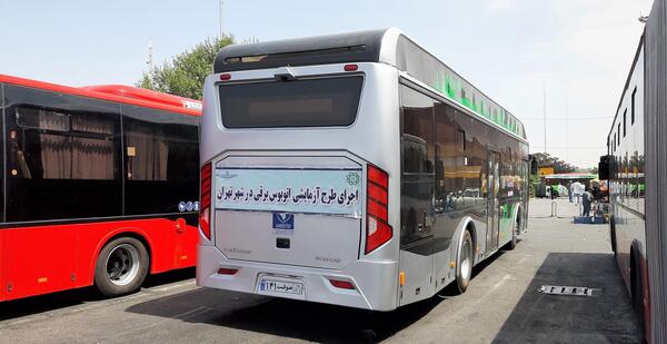 عکس اتوبوس برقی ایران خودرو