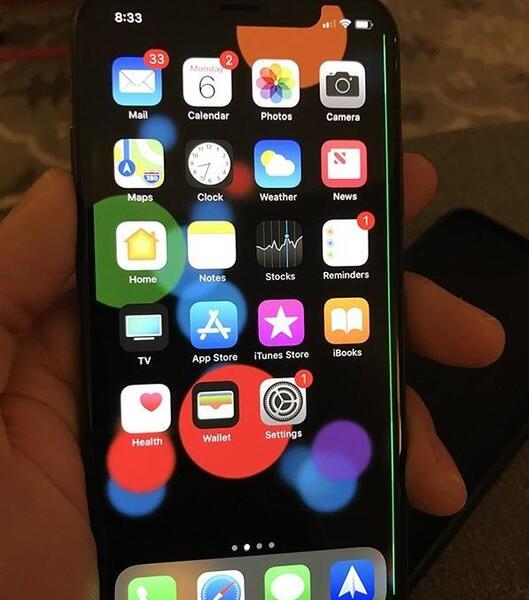 عکس از صفحه گوشی اپل