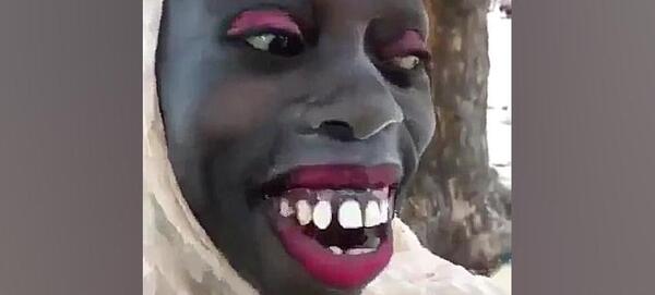 عکس دختر زشت سیاه