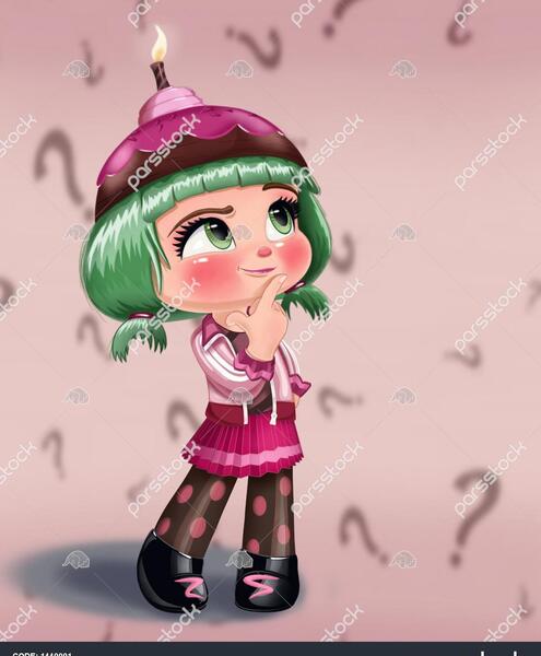 عکس دختر آبنباتی برای پروفایل