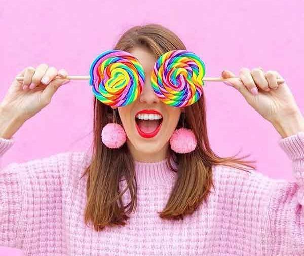 عکس دختر آبنباتی برای پروفایل