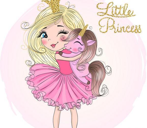 عکس اسب تک شاخ دخترانه