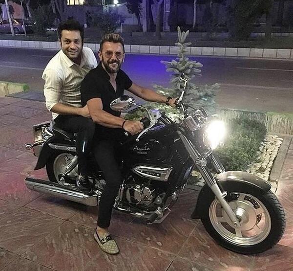 عکس ممد قلی با موتورش